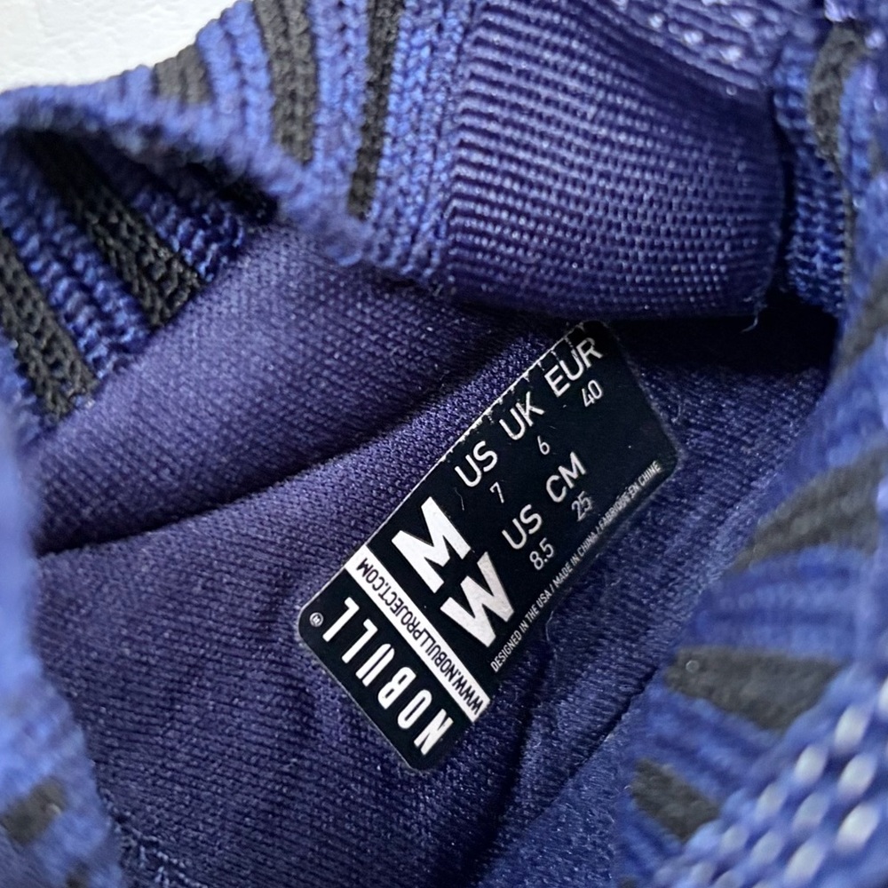 Nobull NOBULL Knit Running Shoes Midnight Navy Allday KnitSock Sneakers size 8.5 - Picture 8 of 13